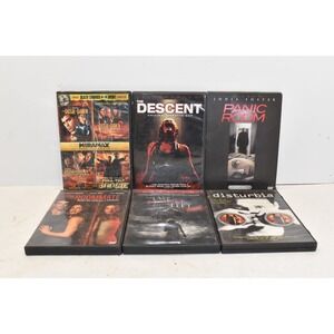 Horror Movie DVD Lot of 6- Dusk Till Dawn, The Descent, Panic Room, Disturbia...